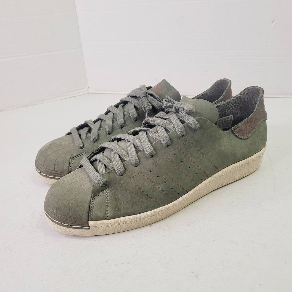 Adidas Originals Superstar 80'S Decon Green Leather Sneakers Men's Sz. 11.5